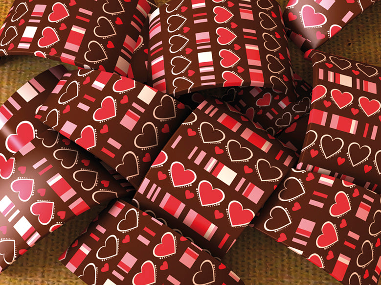 SORT. 4 LÂMINAS SERIGRAFIA S. VALENTIM 30X40 cm