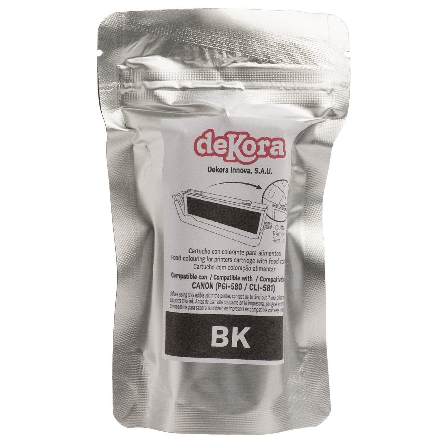 BIG BLACK EDIBLE INK CARTRIDGE FOR CANON PGI580