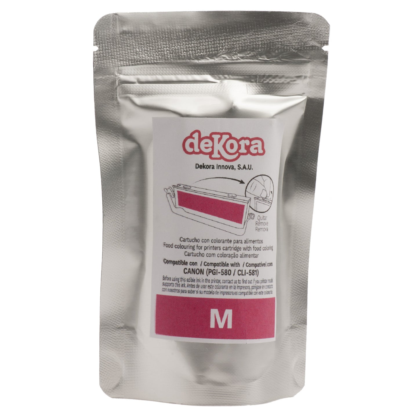 MAGENTA EDIBLE INK CARTRIDGE FOR CANON PGI580