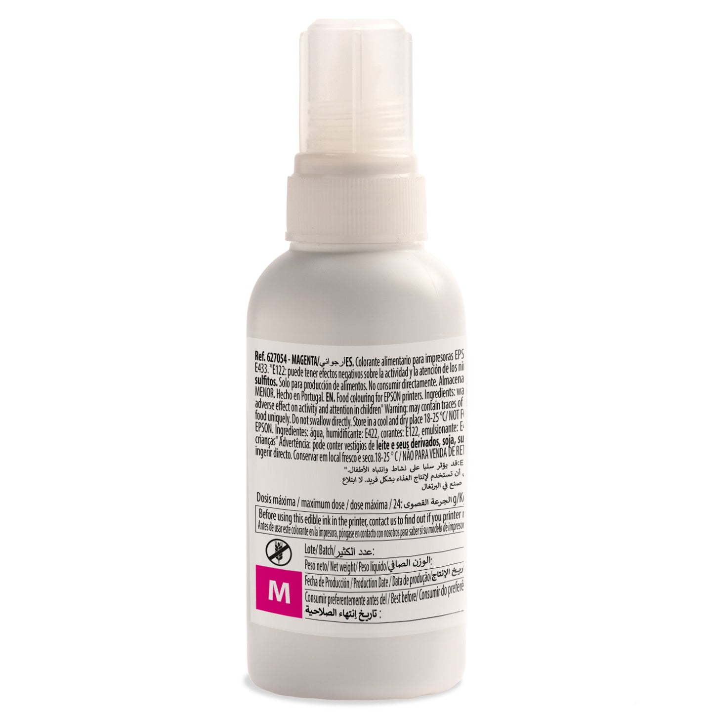 MAGENTA INK BOTTLE COMPATIBLE EPSON EKOTANK 100CC