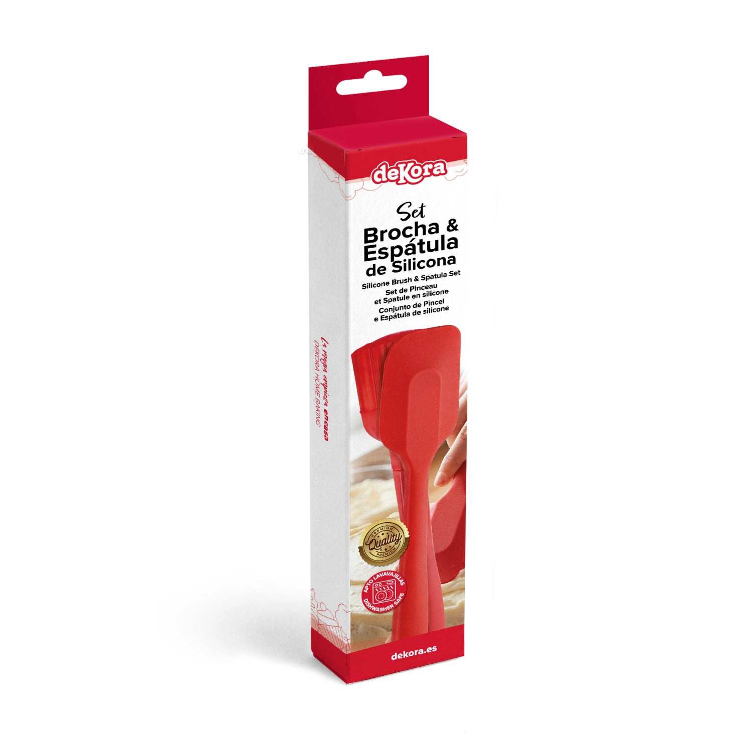 SET BROCHA Y ESPATULA DE SILICONA DEKORA HOME BAKING
