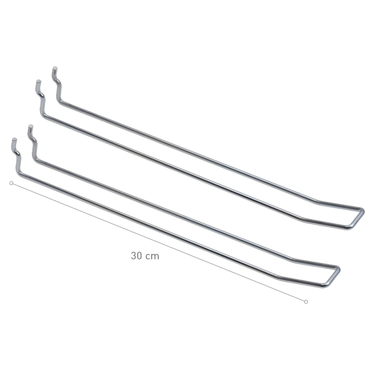GANCHOS METAL PARA EXPOSITOR 30CM