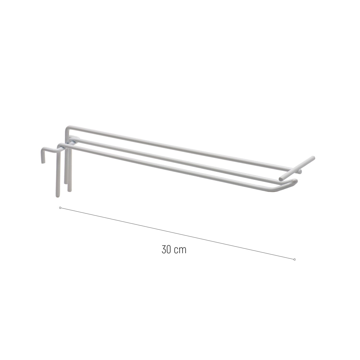 WHITE HOOK PRICE HOLDERS FOR STANDS 30CM