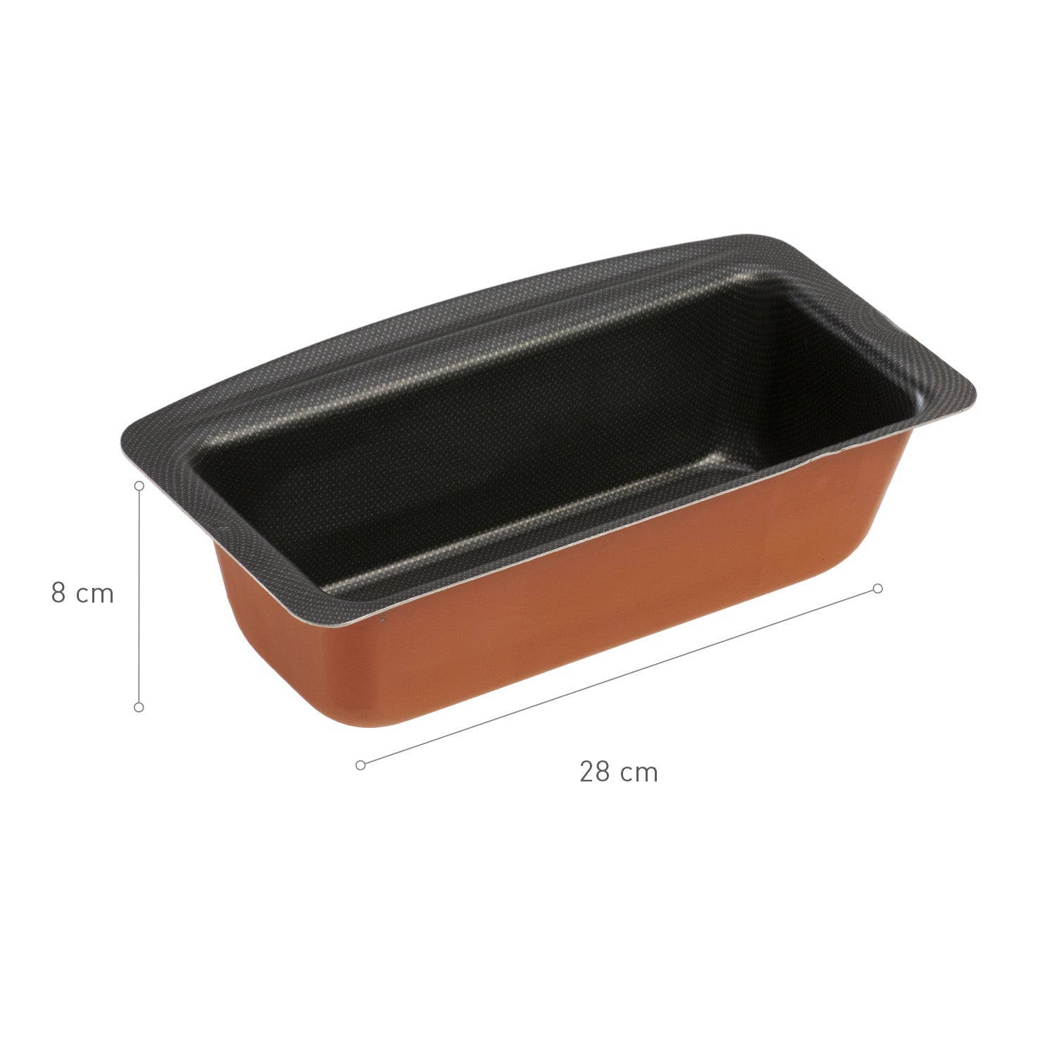 FORMA PLUMCAKE AÇO NÃO ADERENTE 280MM H 80MM