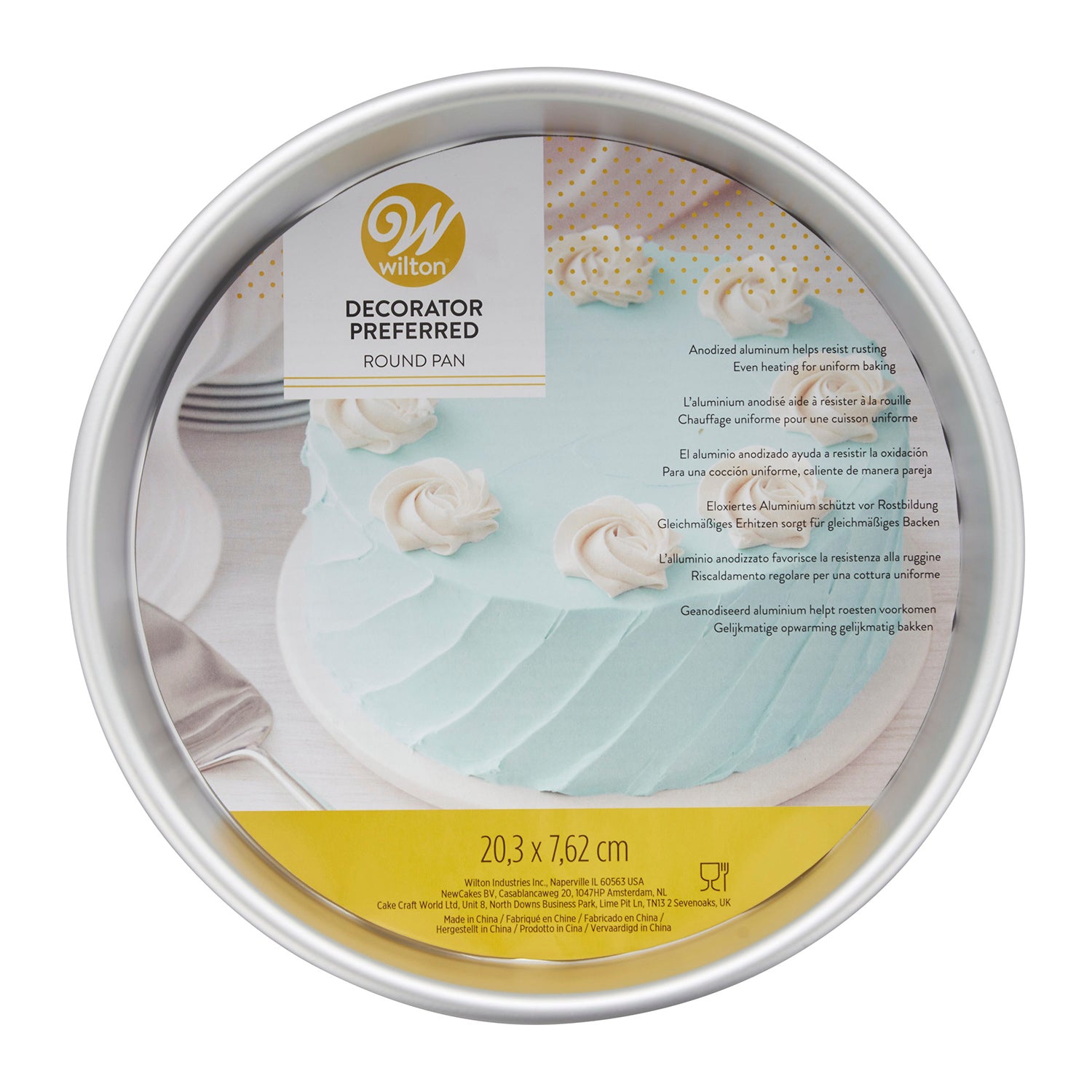 WILTON DECORATOR PREFERRED STAMPO TONDO Ø 20X7.5CM