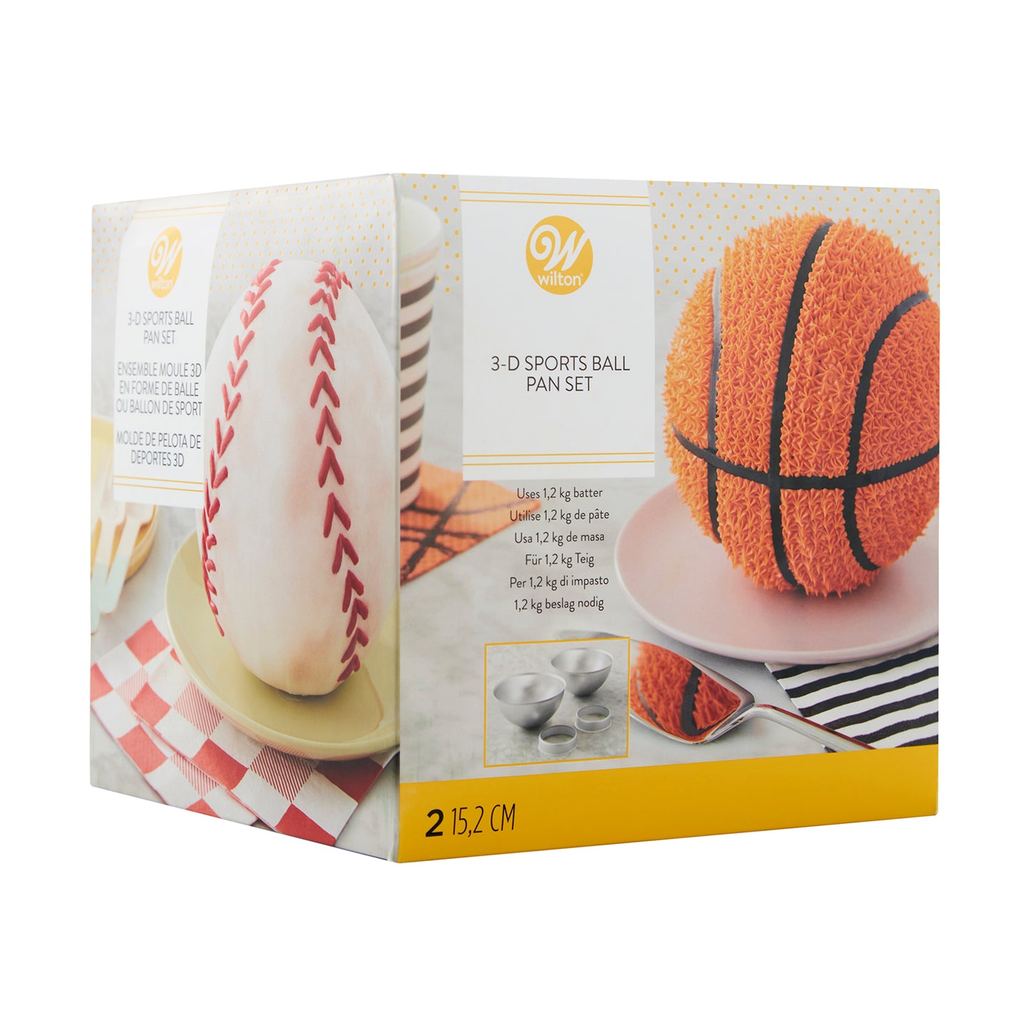 WILTON MOLDES SET PARA BALONES O PELOTAS 4 PIEZAS