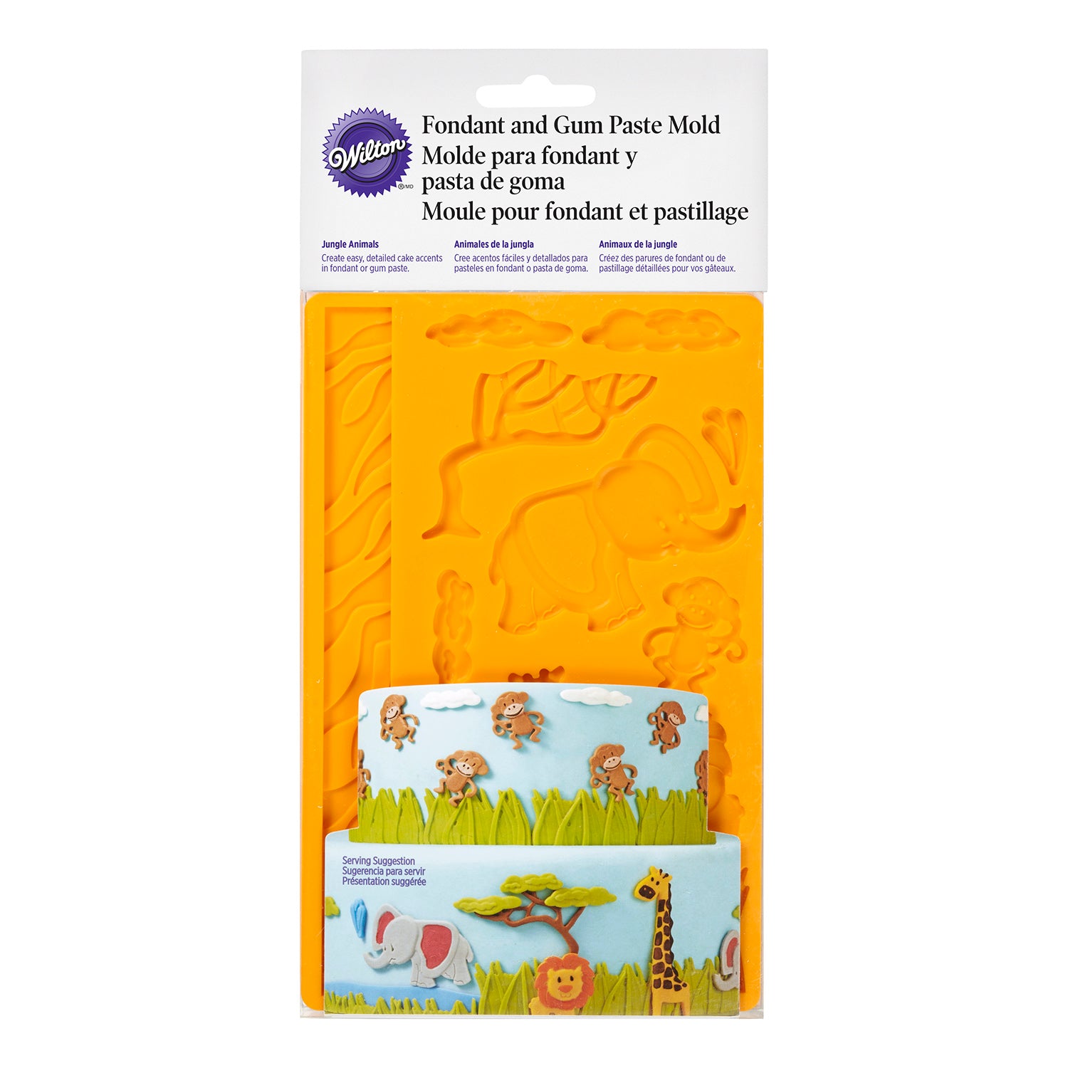 WILTON STAMPO FONDANT ANIMALI GIUNGLA