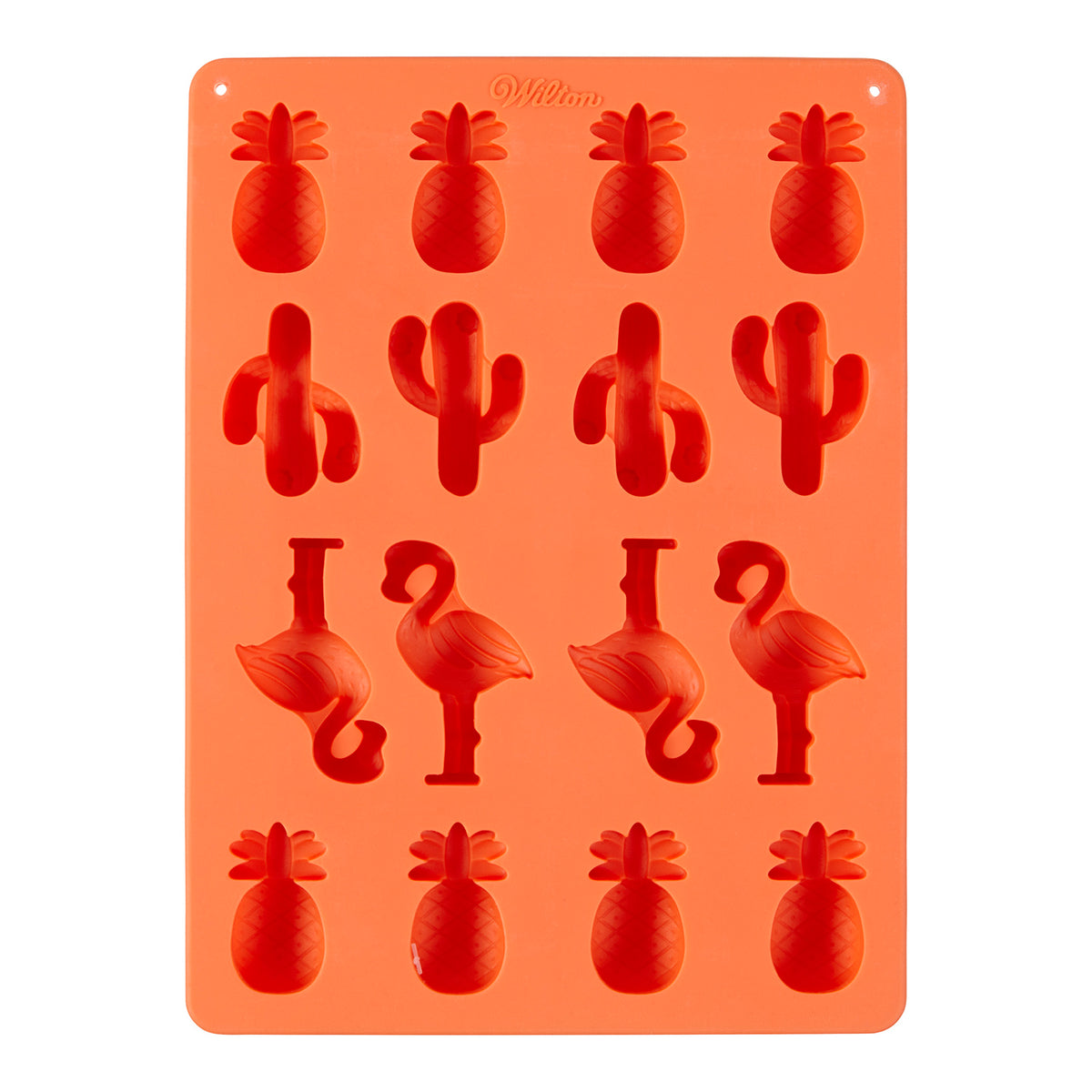 WILTON SILICONE CANDY MOULD  PINEAPPLE/CACTI/FLAMINGO