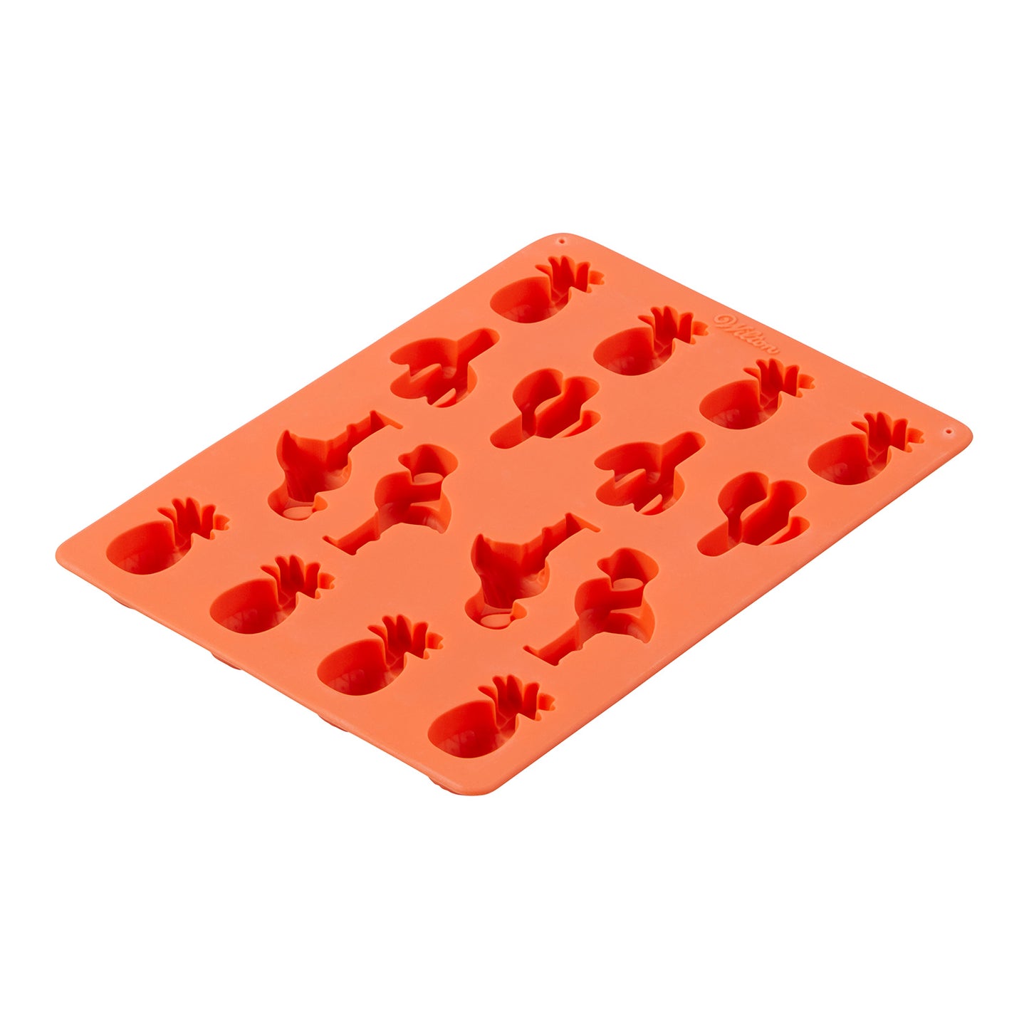 WILTON SILICONE CANDY MOULD  PINEAPPLE/CACTI/FLAMINGO