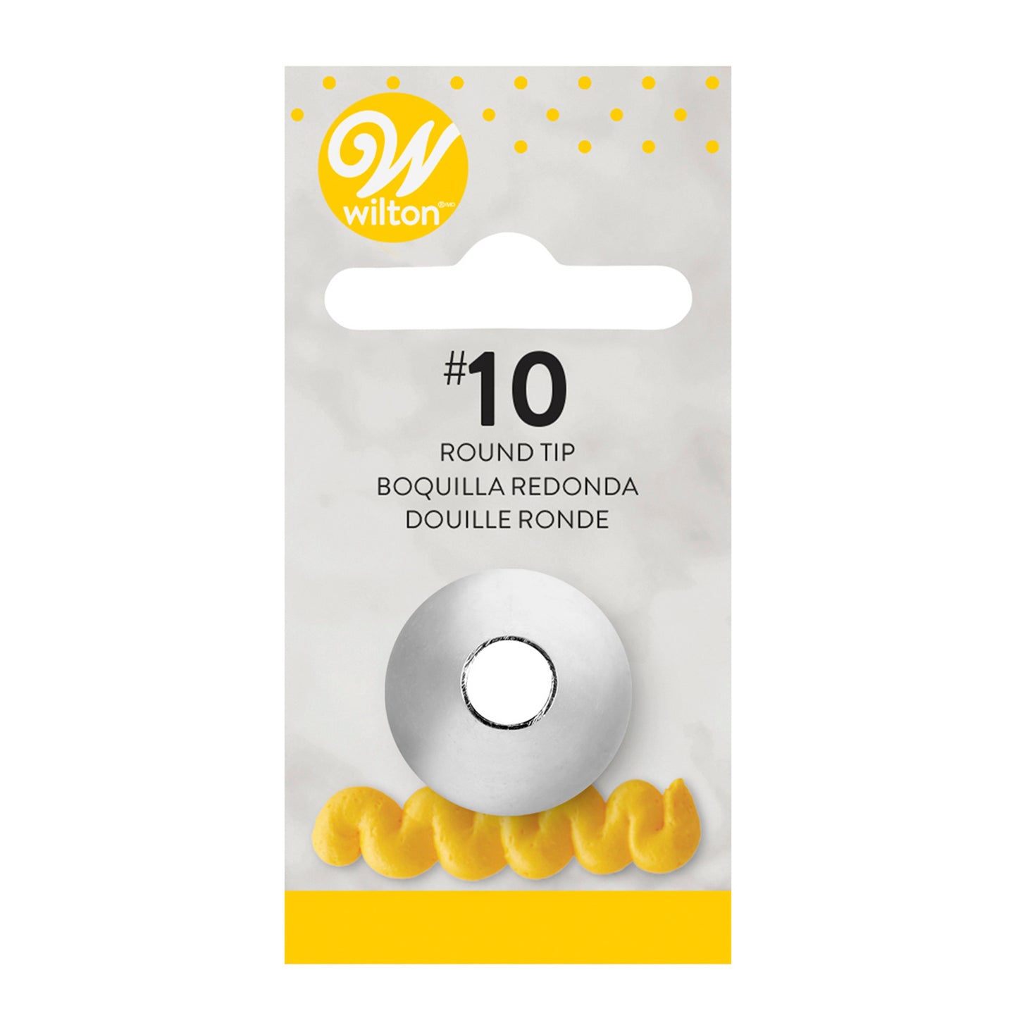 WILTON DECORATING PIPING NOZZLE ROUND -010