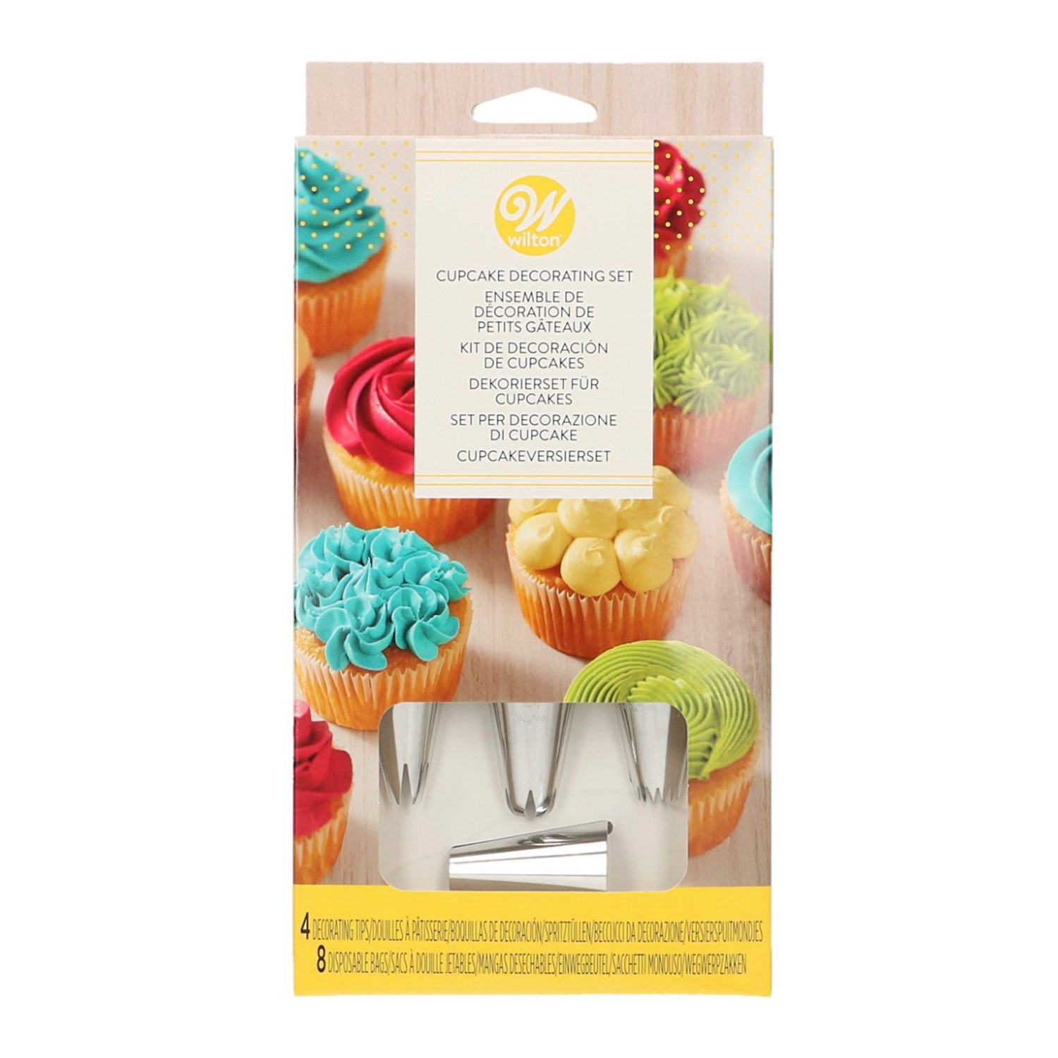 WILTON DECORACION CUPCAKE SET 12U.