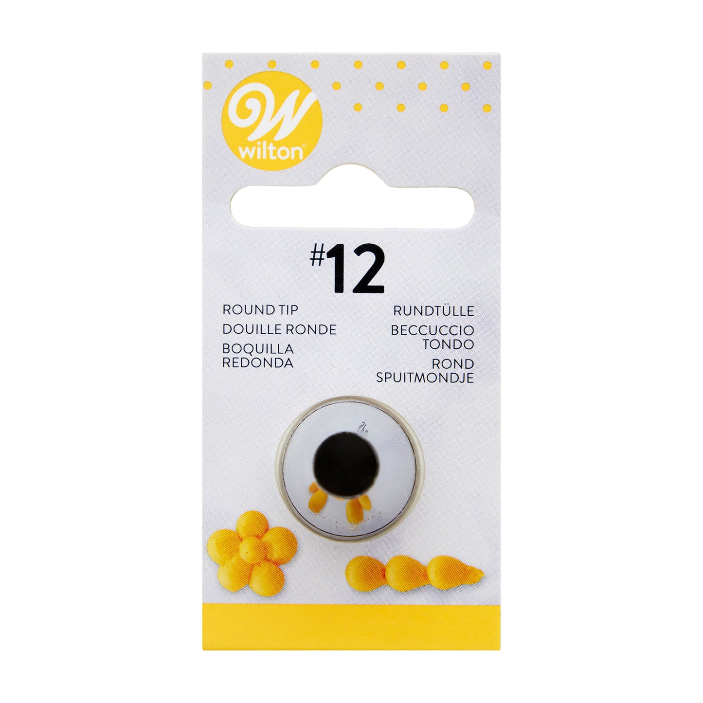 WILTON DECORATING TIP -012 STD ROUND CARDED