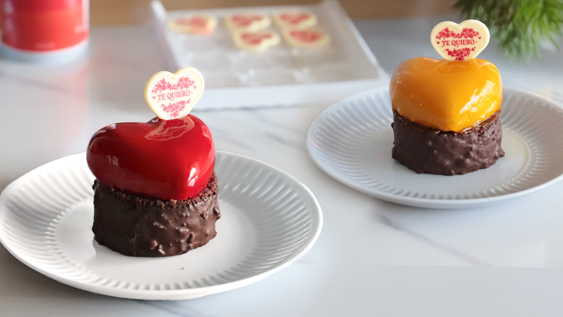 Cremoso de chocolate con corazón de frambuesa | Especial San Valentín